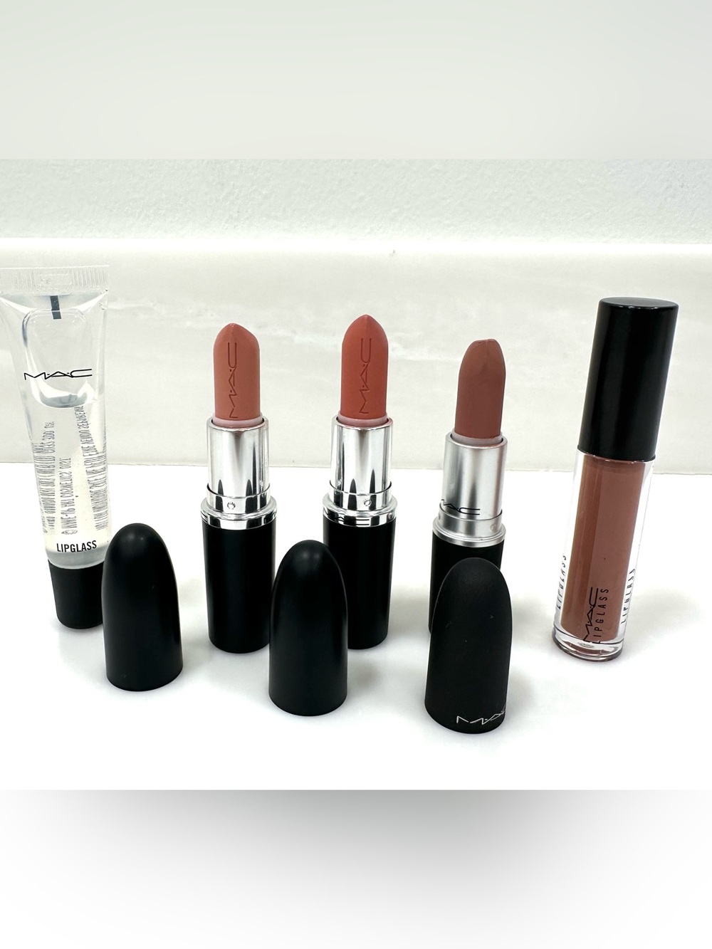 MAC Lipstick & Lipglass Bundle | Honeylove Fleshpot Teddy 2.0 Spite